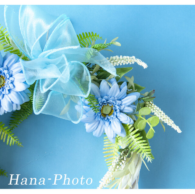 商品名【芽依】ゆきこ♥ローズとガーベラのフラワーリース 春リース 71bf6f6be5abb27a1d4c522e1aa699