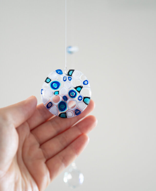 蒼のマル 』ヴェネチアンガラス サンキャッチャー | iichi 日々の
