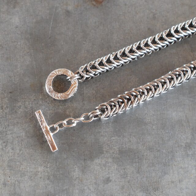 VINTAGE ヴィンテージ スネイクウェイト チェーン ブレスレット TOMWOOD トムウッド Vintage Bracelet 8.3inch シルバー ヴィンテージ