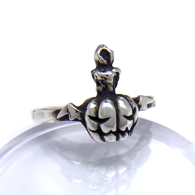 ハロウィン パンプキン/ピンキーリング/シルバー925 つけっぱなし/ゴシック V系/シルバーアクセサリー/ヴァンパイア