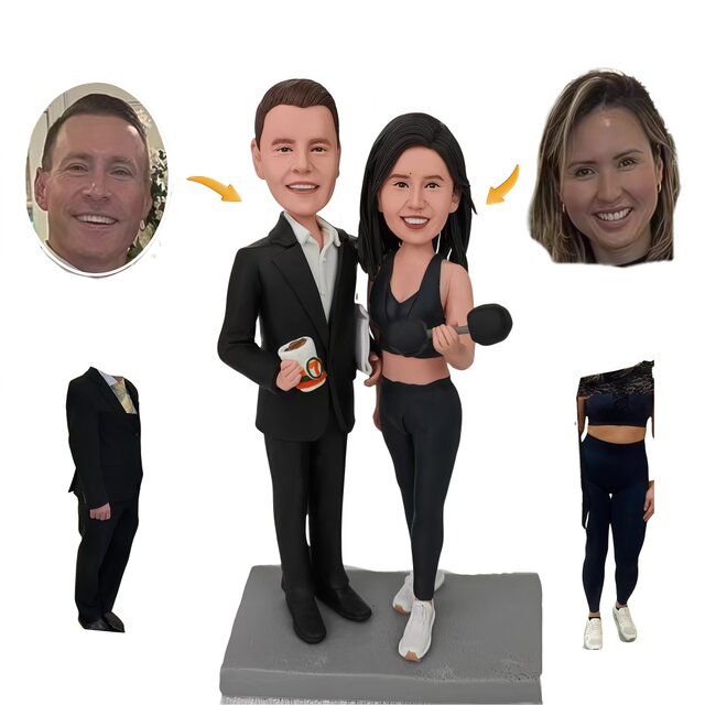 結婚祝い 結婚記念日 結婚式 新郎新婦 オーダーメイド 似顔絵 人形 プチギフト 写真から カップル そっくり　フィギュア 夫婦