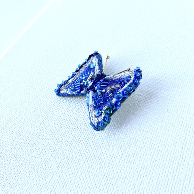 きらり青い花蝶