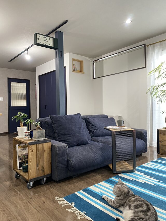 キャスター付き アイアンラック 植物棚 コーヒーテーブル マガジン