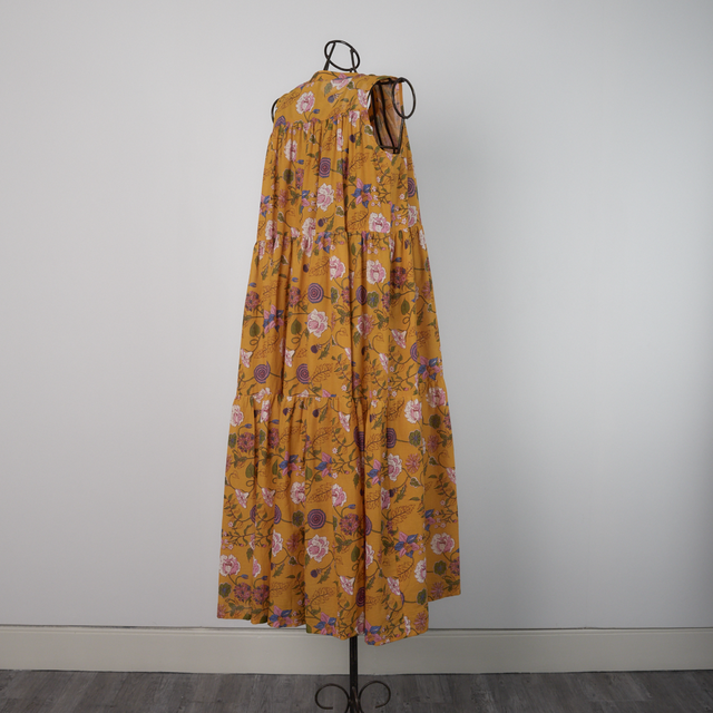 着丈調整可能】蒸し暑い時期にサラサラしたインド綿 プリント