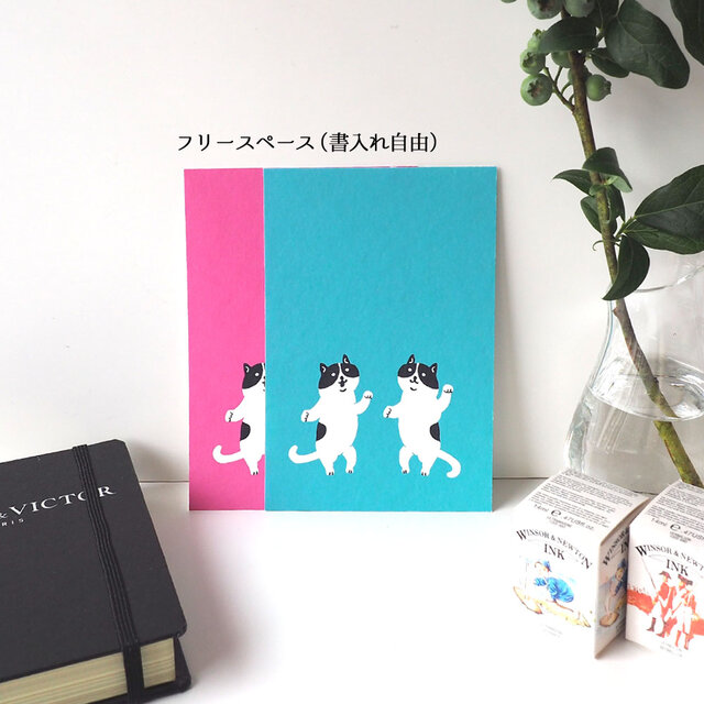 用途選べるポストカード【阿吽ねこ】4枚セット | iichi 日々の暮らし