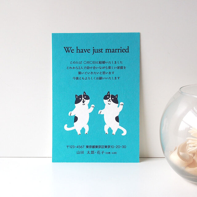 用途選べるポストカード【阿吽ねこ】4枚セット | iichi 日々の暮らし