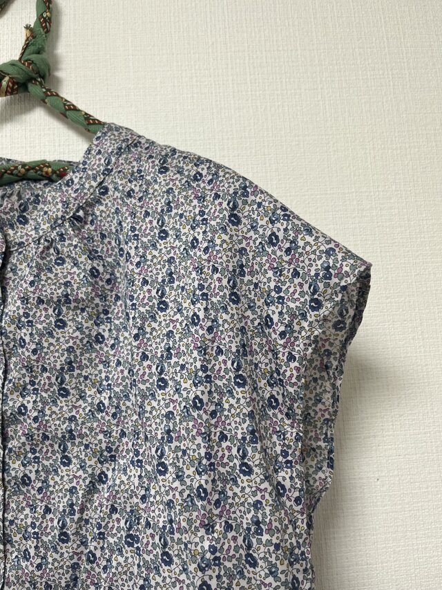 毎日着られる大人服 フレンチスリーブブラウス リバティタナローン