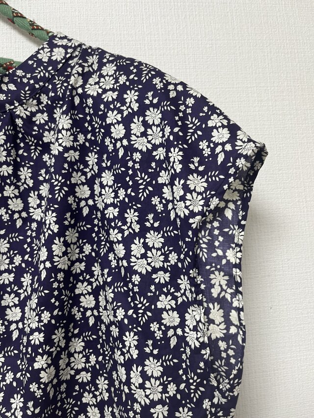 毎日着られる大人服 フレンチスリーブブラウス リバティタナローン
