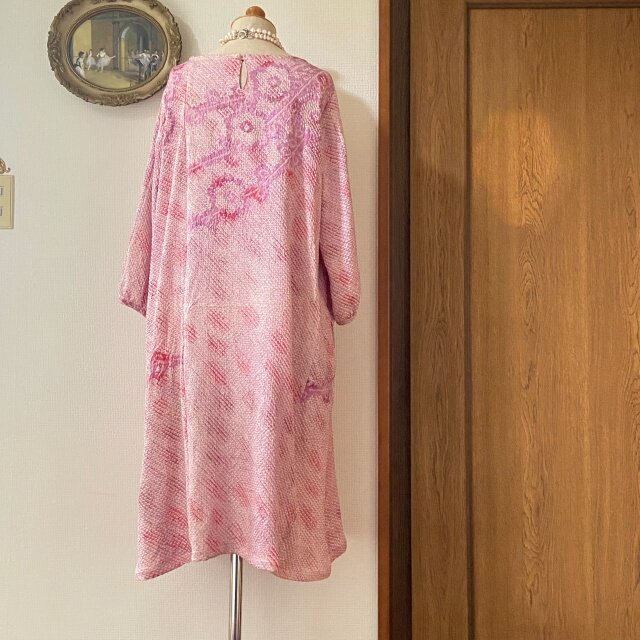 着物リメイク　Aラインワンピース【2300】 着物リメイク】縫い方／Aラインワンピース作り方／Refashion