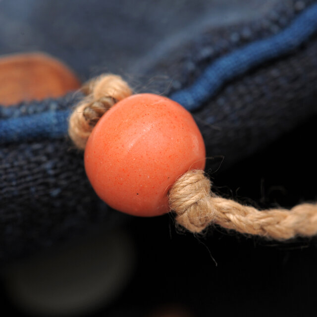 江戸期の大麻布と瑞雲の蛇腹式小物入れ | iichi 日々の暮らしを