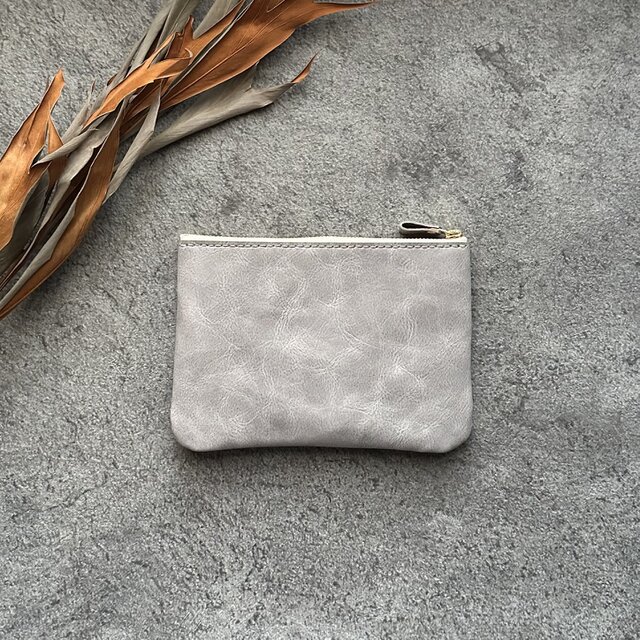 レザーフラットポーチ /〝sibilla〞〖3カラー〗〖受注制作〗 | iichi