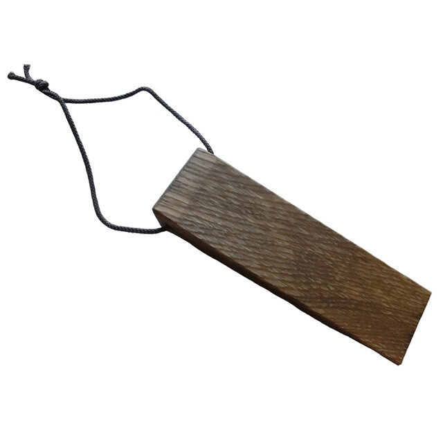 ブラウン Na29 木製 ドアストッパー ドア止め 天然杢楢無垢材