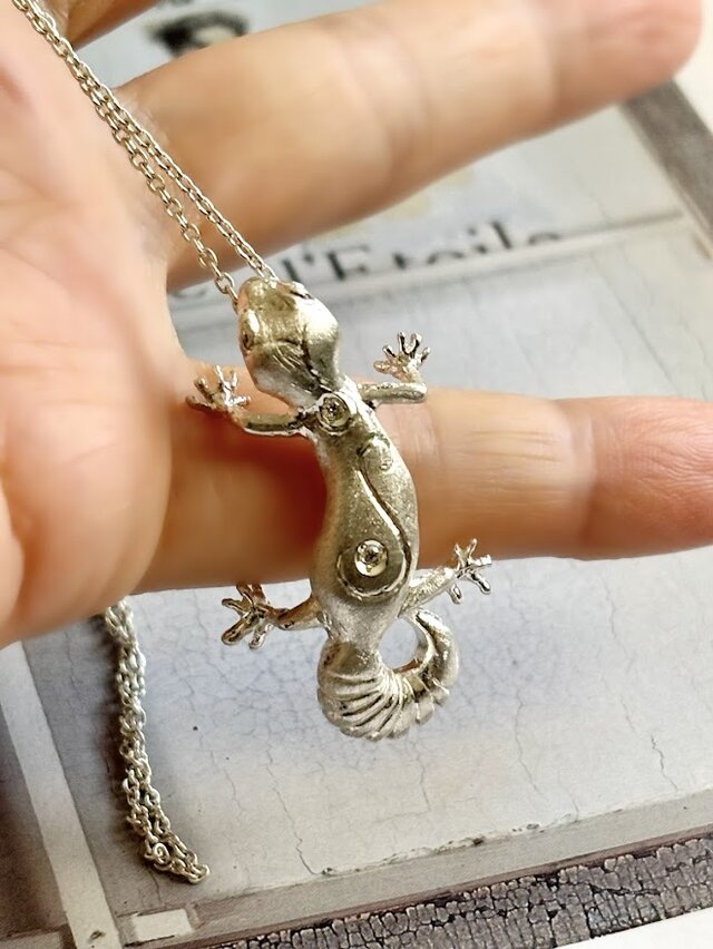 夏季限定 レオパダイヤモンドネックレス0.02ct