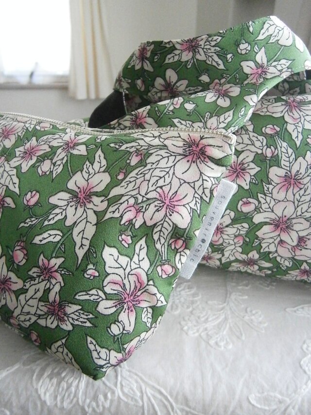 Retrobotanical×linen LightWeightBag＆pouch