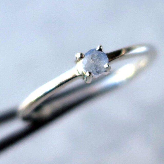 一点物】ベニトアイト リング 天然石の平打ち指輪 バイカラー #11