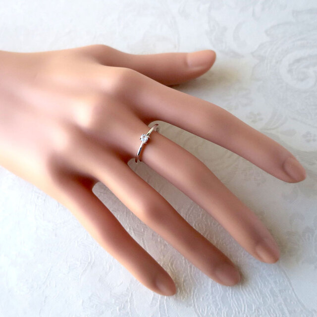 一点物】ベニトアイト リング 天然石の平打ち指輪 バイカラー #11