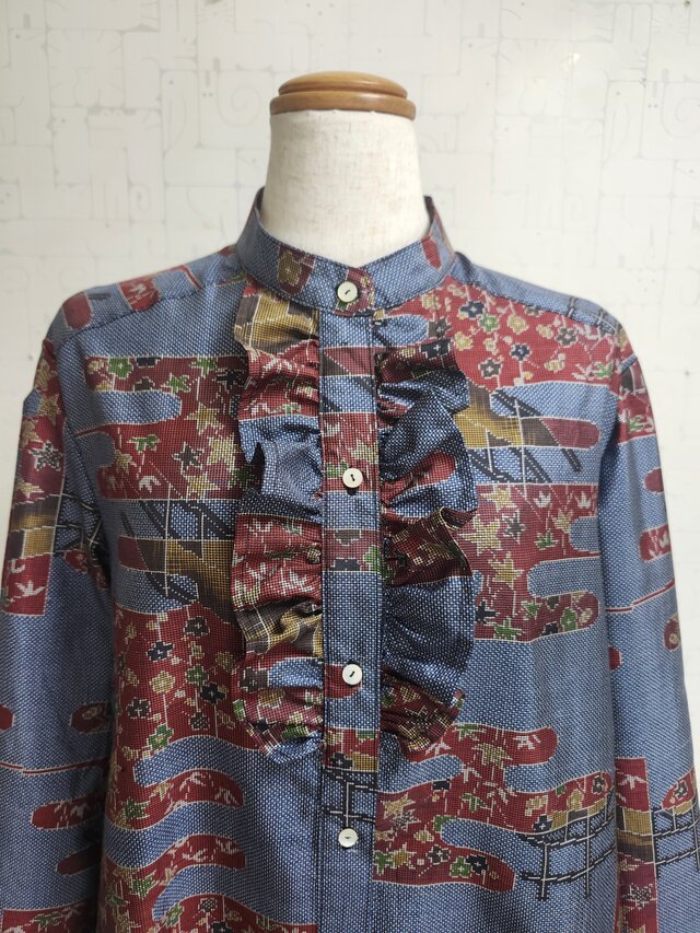 mini(*´꒳`*)様オーダー着物リメイク　大島紬 mini(*´꒳`*)様オーダー着物リメイク 大島紬 リバーシブルバッグ