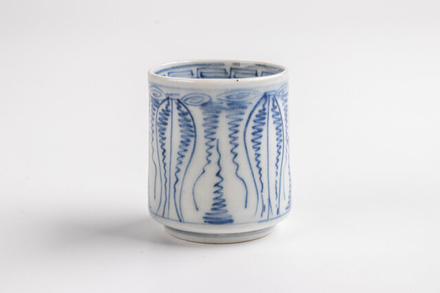 古伊万里 染付よろけ文酢猪口 覗き猪口 1客 江戸後期 | iichi 日々の