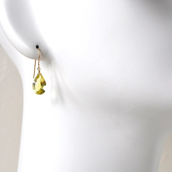 Kaya　14kgf レモンクォーツ×マザーオブパール ピアス Kaya 14kgf レモンクォーツ×マザーオブパール ピアス Kaya様専用 14kgf