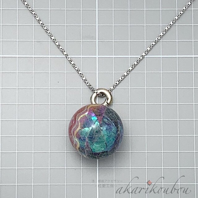 超レア！1960s✨昭和レトロ✨エナメル七宝製ペンダント 鶴岡鉦次郎 純銀 シルバー 鳥 ペンダント・トップ 七宝 エナメル