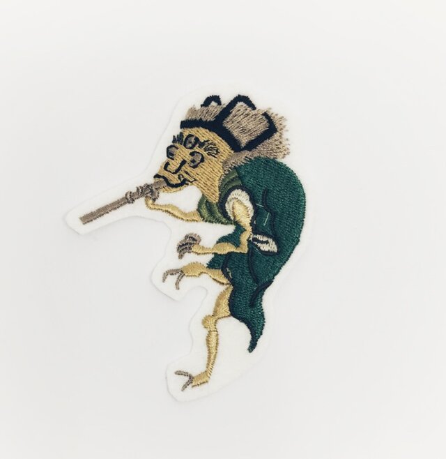 刺繍ワッペン■妖怪■五徳猫■百鬼夜行
