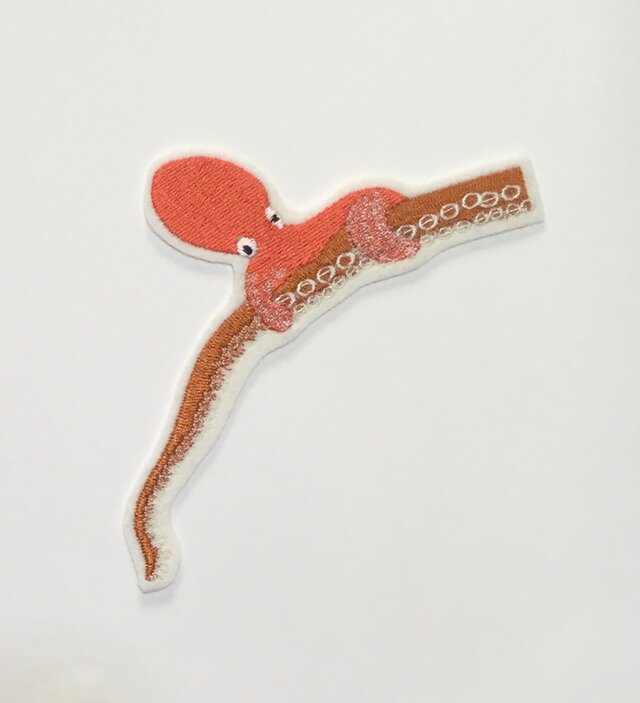 刺繍ワッペン■伊藤若冲■群魚図より■蛸