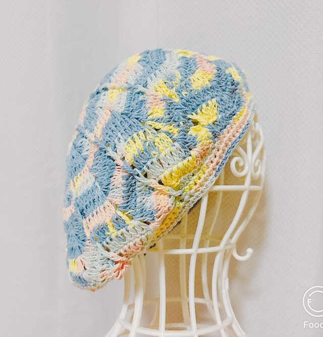 コットンベレー帽