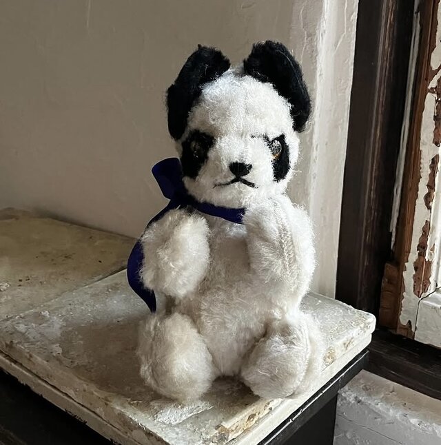 アンティーク　ドイツ　ビスク　ドール　パンダ フランス アンティーク ハスキー犬みたいなパンダ | iichi 日々の