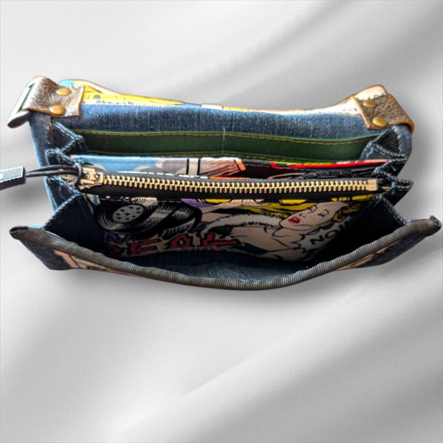 upcyclewallet デニムリメイク×アメコミ | iichi 日々の暮らしを