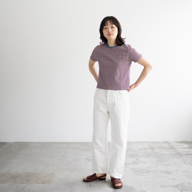 ホワイトジーンズ サイズ31 13.5oz straight jeans /off white/size28.31 | iichi 日々の