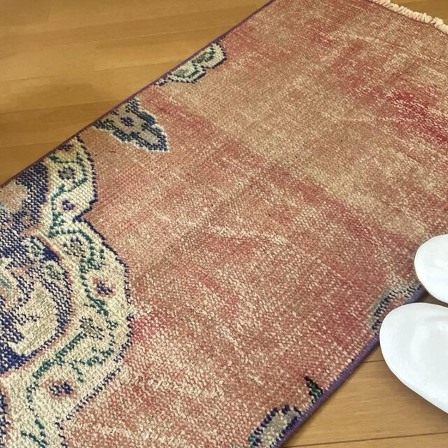 50×126 ピンクサーモン×ブルー グラデーショントルコ