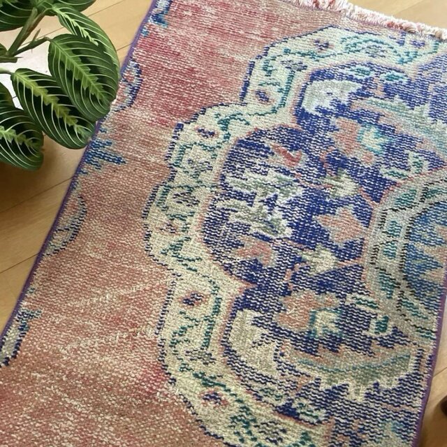 50×126 ピンクサーモン×ブルー グラデーショントルコ