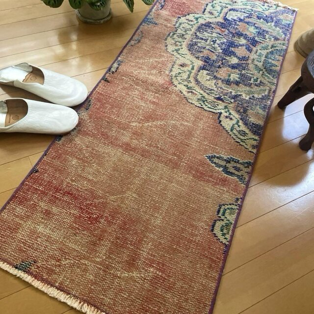 50×126 ピンクサーモン×ブルー グラデーショントルコ