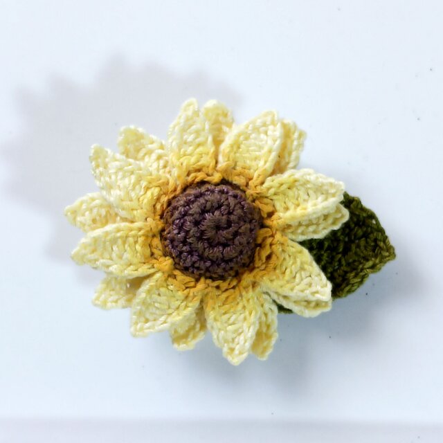 ひまわり　お花コサージュ