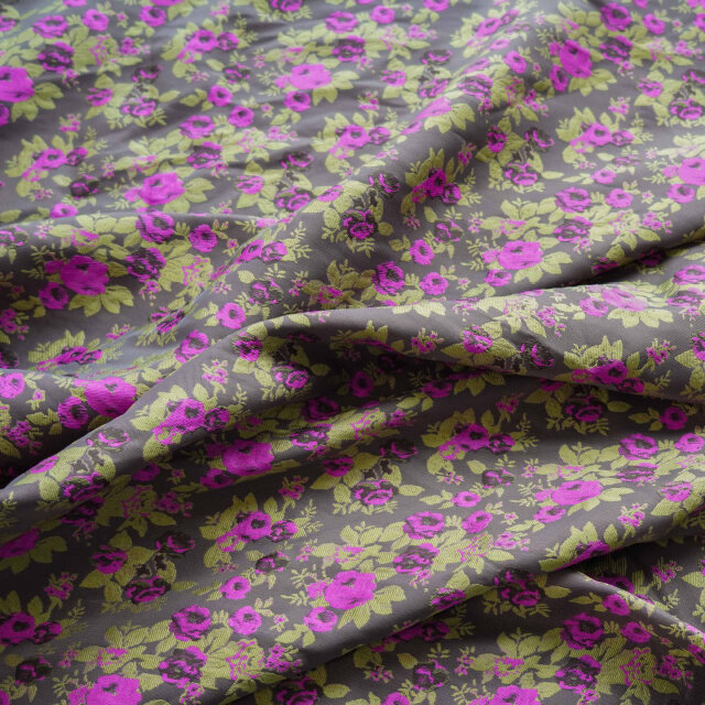 田園風のレリーフ小花柄 ジャカード生地 [4426]