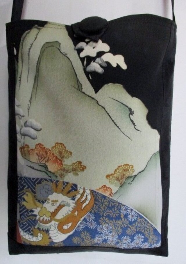 ８３０８　色留袖で作ったポシェット　＃送料無料