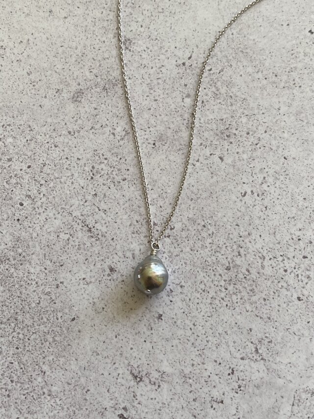 ヴィンテージ バロックパール CGI CN 925 ネックレス アンティーク Silver925 Vintage baroque drop pearls ヴィンテージバロック