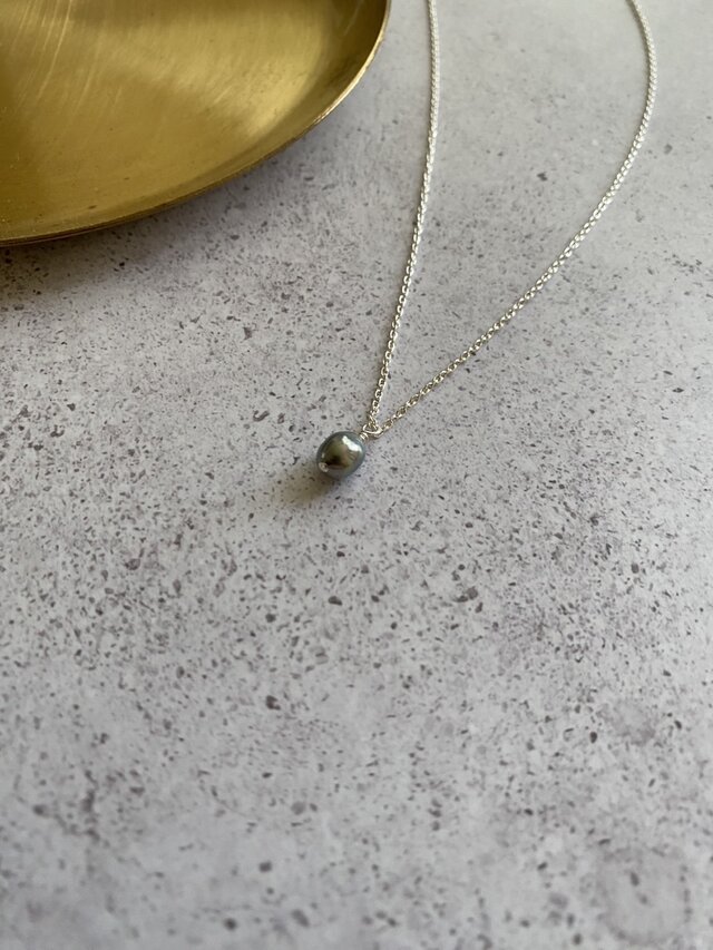 Silver925 Vintage baroque drop pearls ヴィンテージバロック