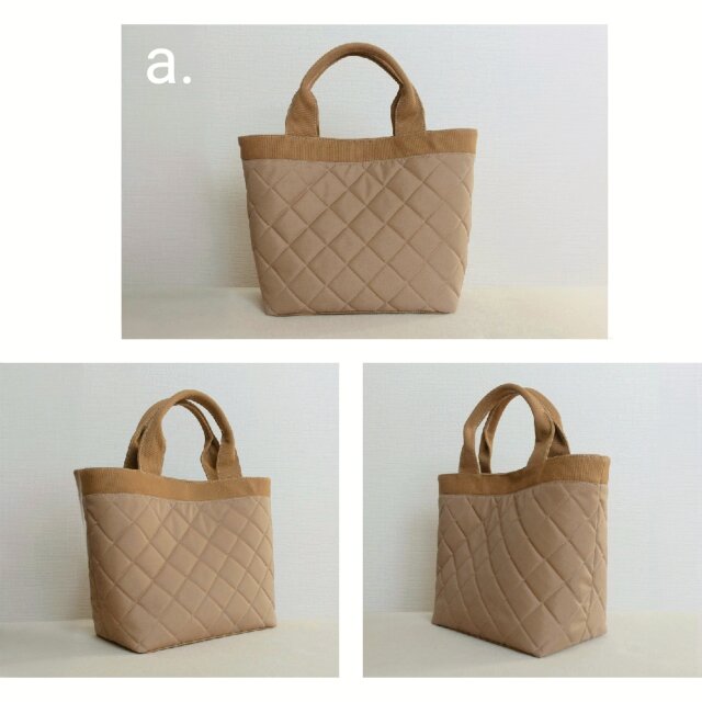 撥水ナイロンキルトx帆布のトートバッグ | iichi 日々の暮らしを