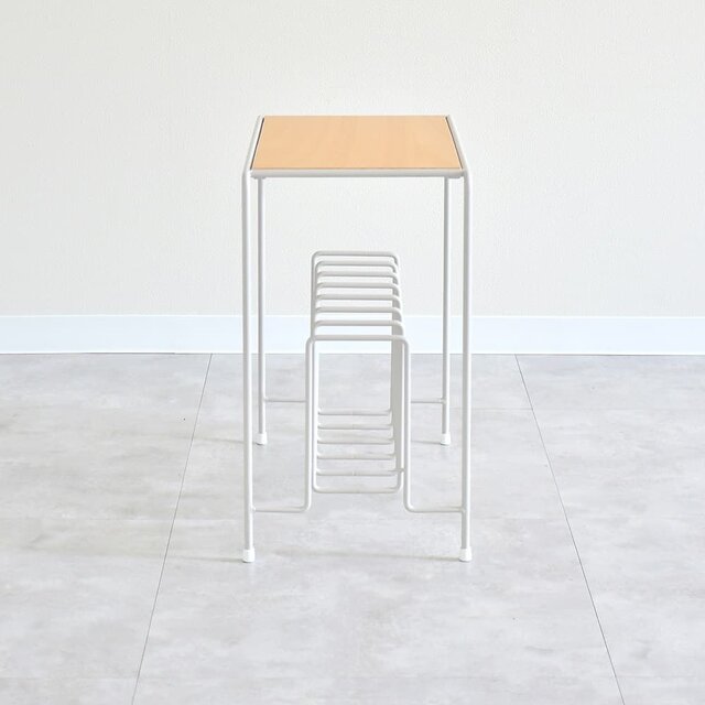 A factory：サイドテーブル＆マガジンラック【 日本製 ナイトテーブル