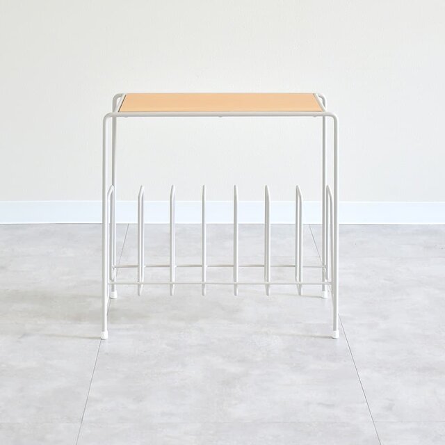 A factory：サイドテーブル＆マガジンラック【 日本製 ナイトテーブル