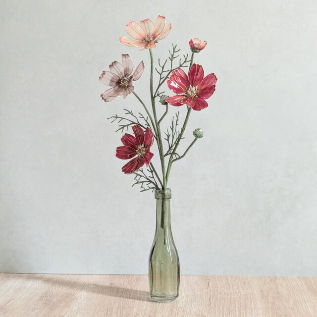 コスモス｜軽くて透ける造花（ディップフラワー） | iichi 日々の
