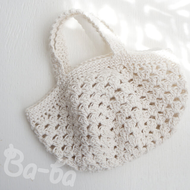 ばあば ⚏ グラニーサークルの今日のおやつバック（coton・CSB64）