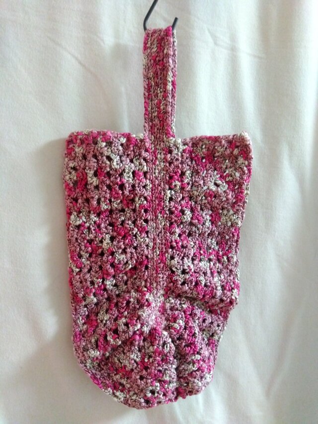 マルチピンク　ワンハンドル　ネットバッグ