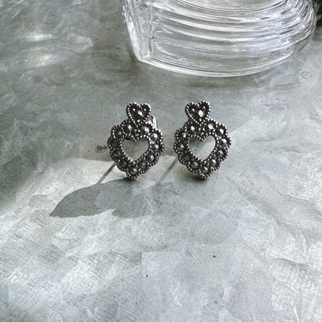 PA393-【 AVON 】エイボン・ヴィンテージピアス Silver Tone