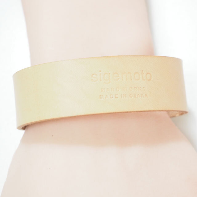 送料無料】ヌメ革 ナチュラル ブレスレット シンプル アクセサリー