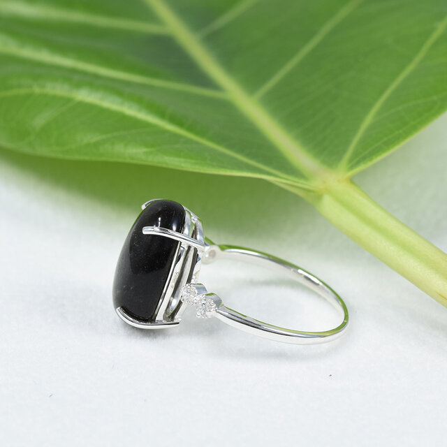 ゴールデンオブシディアン リング SV925 CJ097CIBSN | iichi 日々の