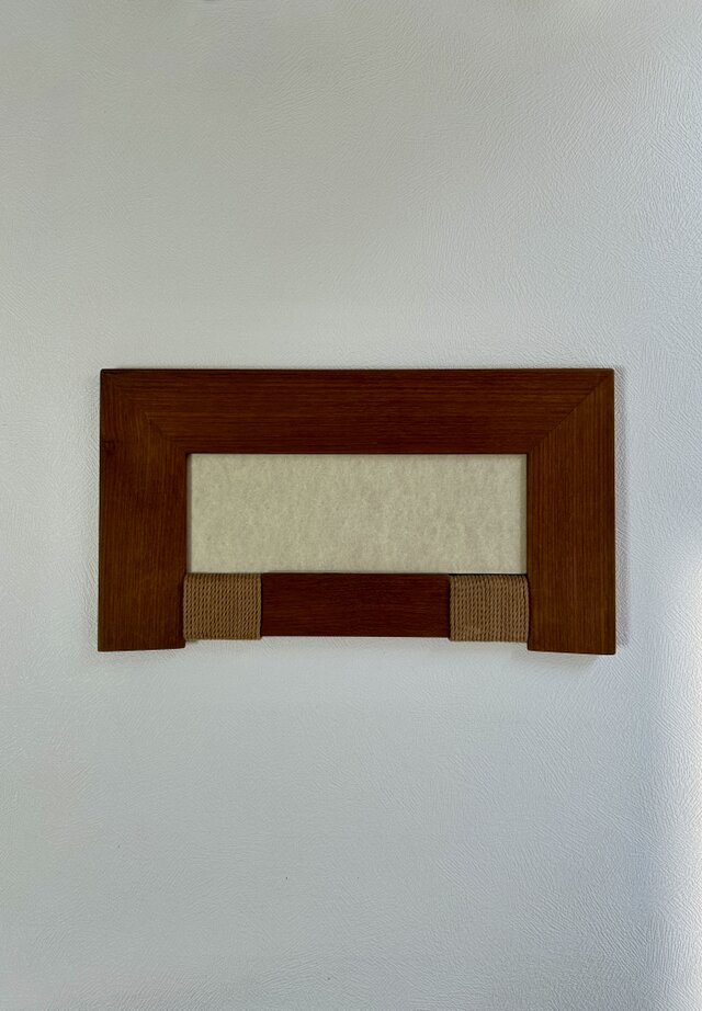 チーク無垢材を天然オイルで仕上げたフォトフレーム パノラマ