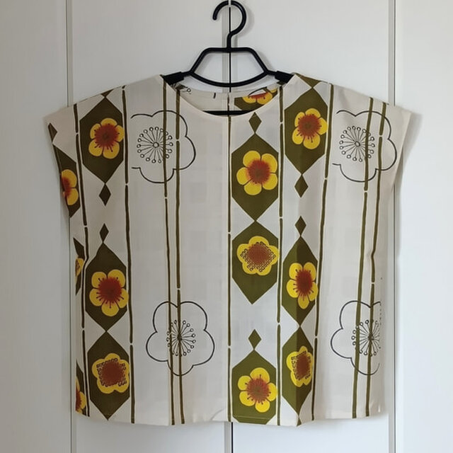 浴衣反物からトップス　梅　2