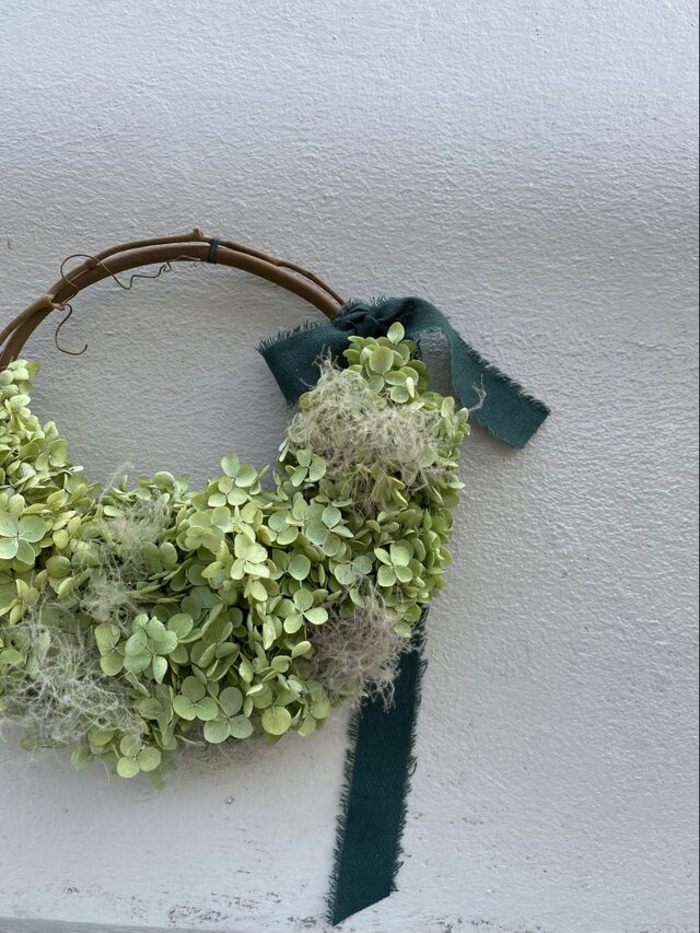 黄緑色　アナベルのハーフリース